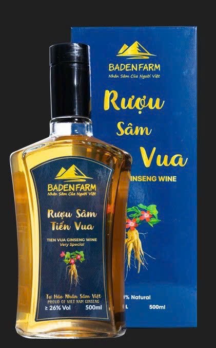 Rượu Sâm Tiến Vua Bà Đen Farm